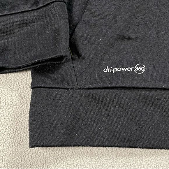 Russell large(10-12) black & yellow zip up hooded sweatshirt dri-power 360 - Picture 3 of 6